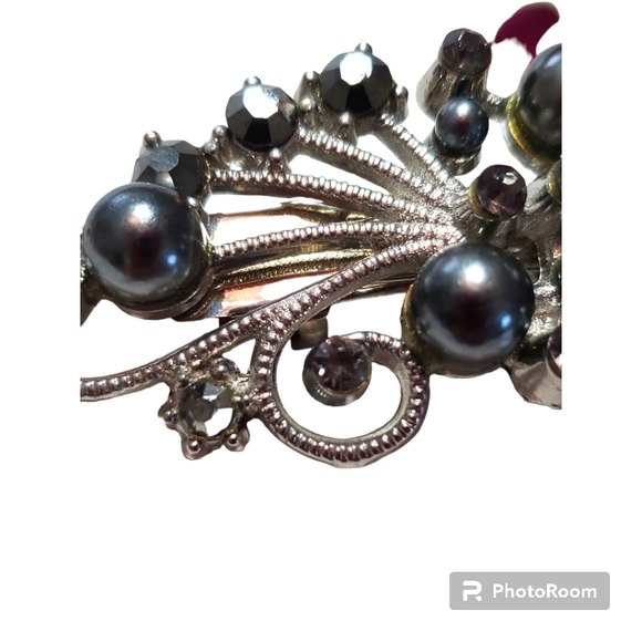 Conair Silver Tone Barrette - Picture 3 of 6